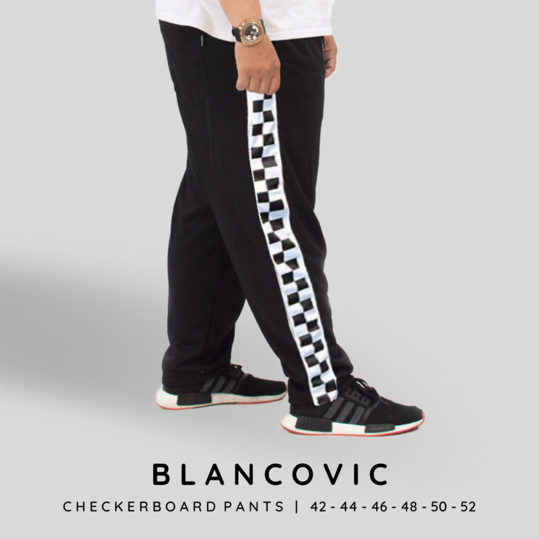 BLANCOVIC - CHECKREBOARD TRACKPANTS