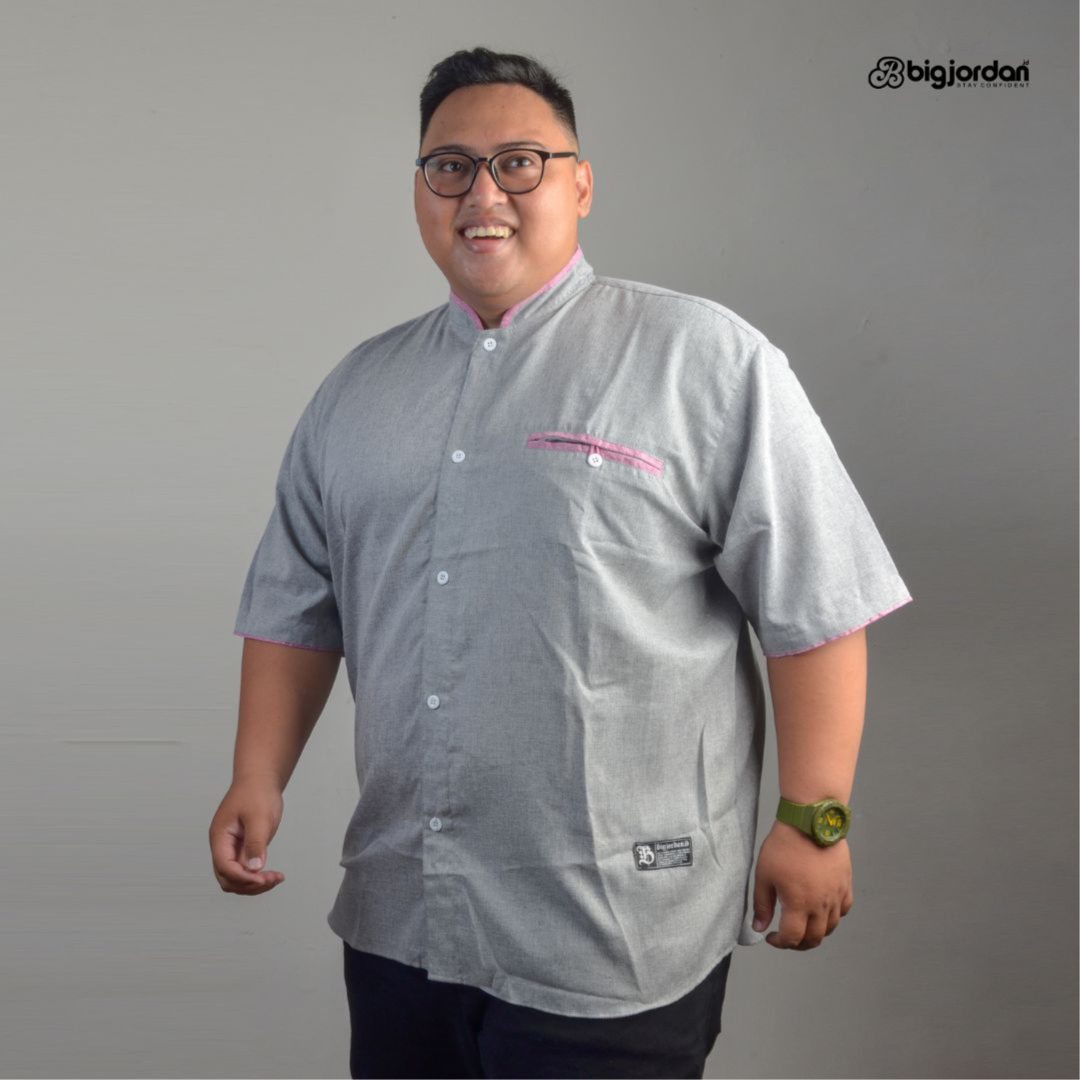 KEMEJA KOKO MADINA ABU 3XL 4XL 5XL 6XL 7XL 8XL