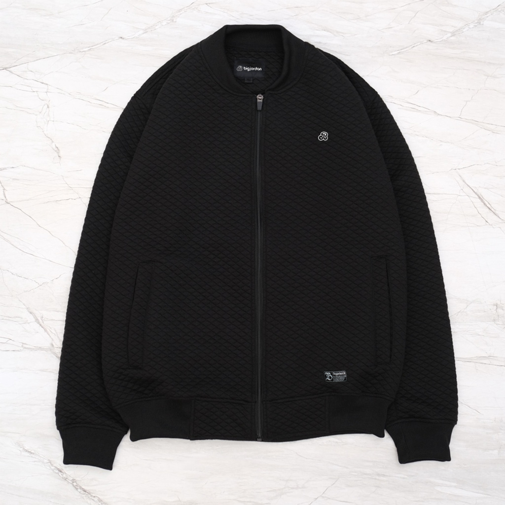 DIAMANTE JAKET BOMBER HITAM