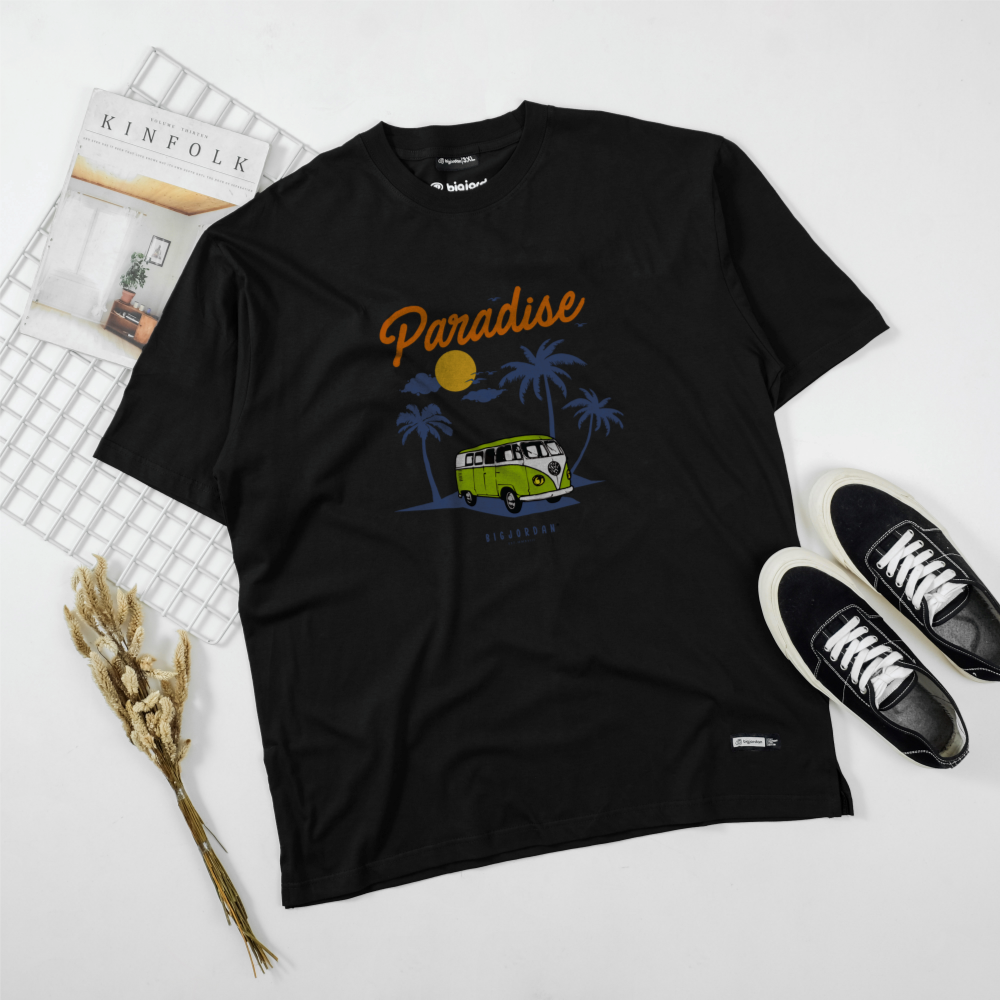 KAOS GRAFIS - VAN PARADISE BLACK  - BIG SIZE 3XL 4XL 5XL 6XL 7XL 8XL 2