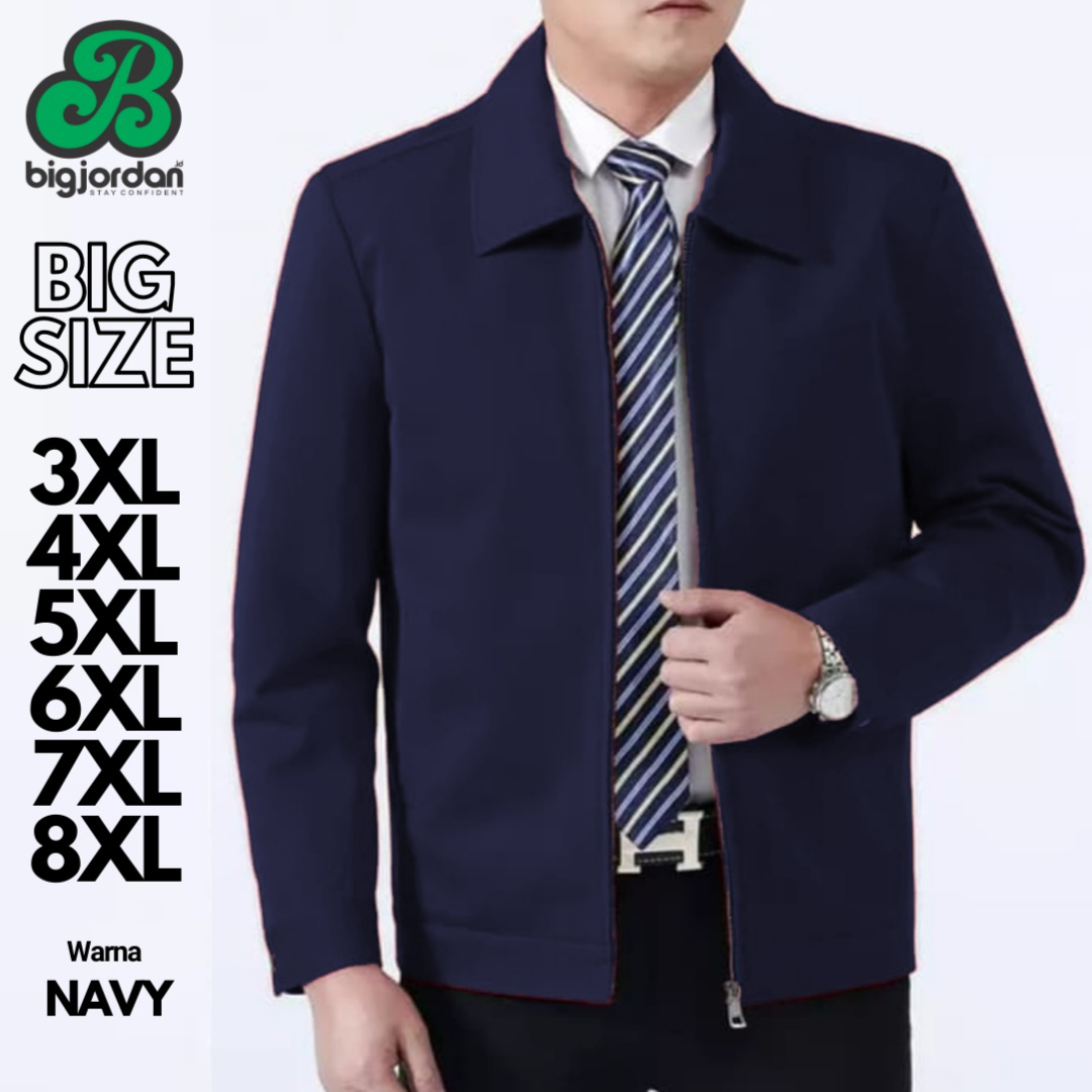 JAKET SEMI JAS NAVY 3XL 4XL 5XL