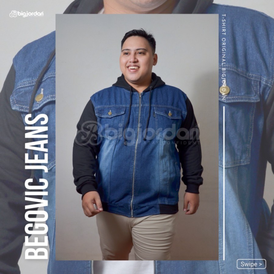 BEGOVIC JAKET JEANS HOODIE BIOWASH