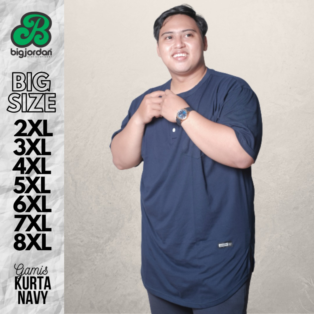 KAOS KOKO KURTA NAVY 2XL 3XL
