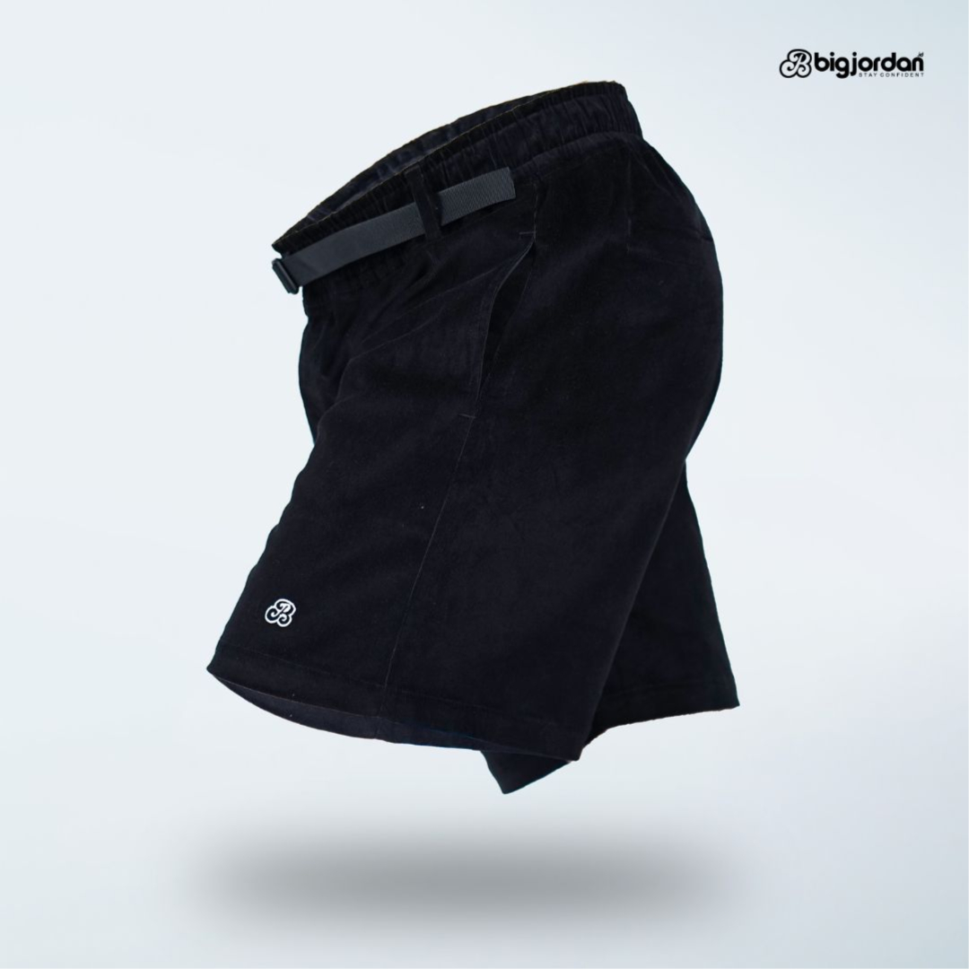 RIKISHI - CELANA CORDUROY PENDEK BLACK 2