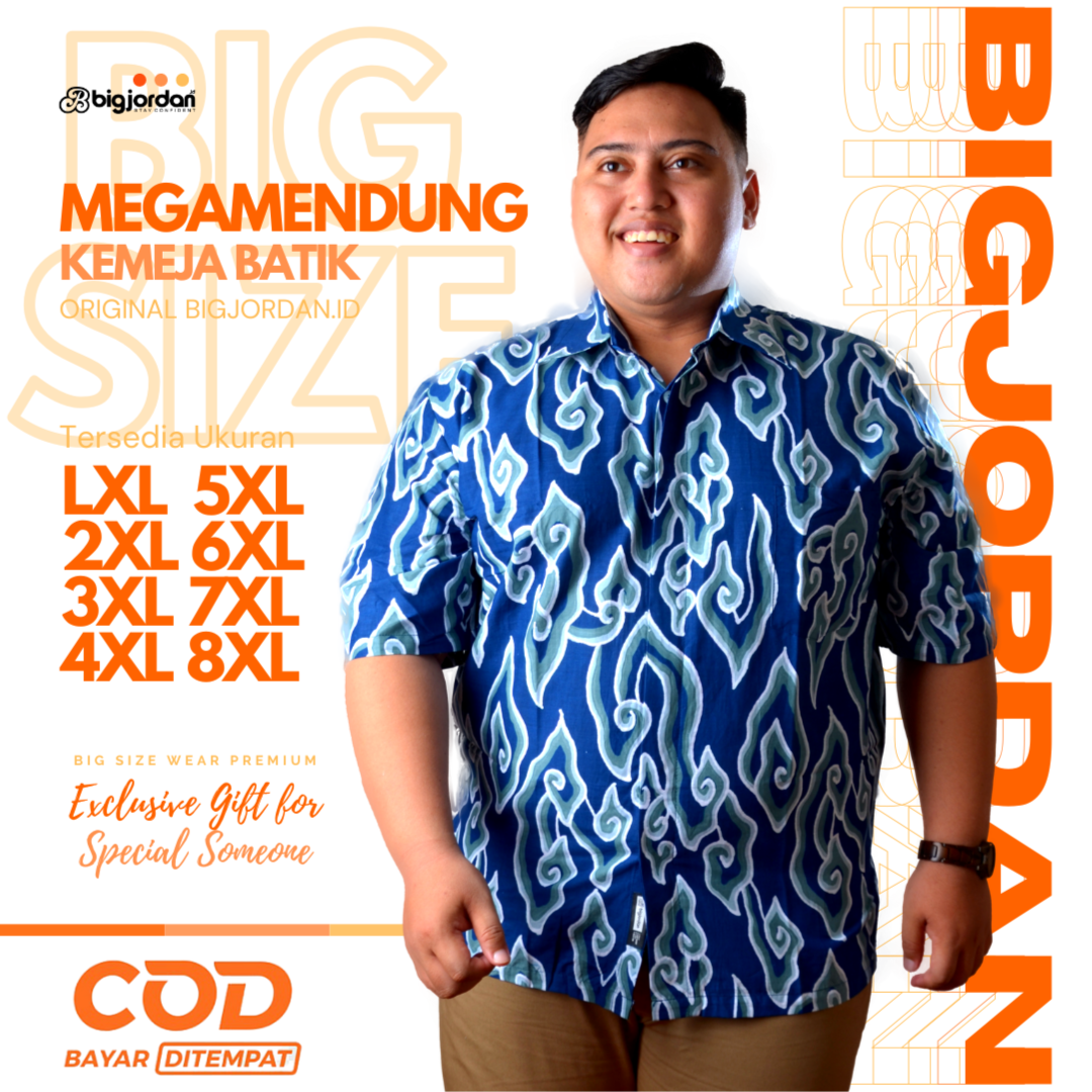 MEGAMENDUNG - KEMEJA BATIK PENDEK