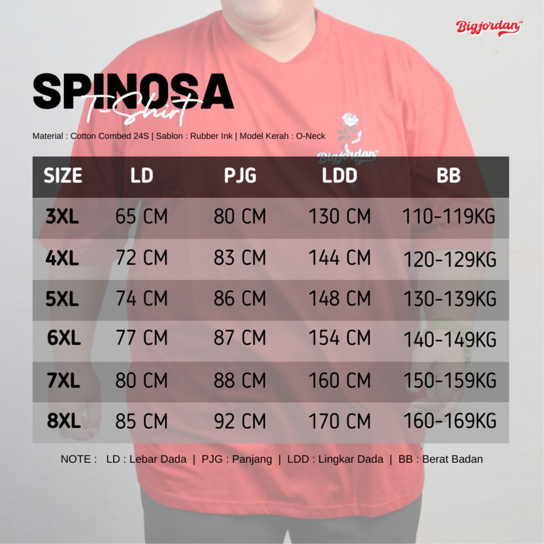 SPINOSA - KAOS GRAFIS BIG SIZE 6