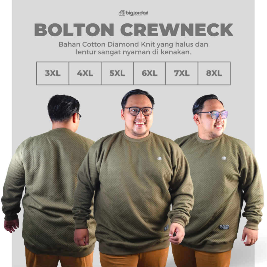 BOLTON CREWNECK GREEN - SWEATER DIAMOND