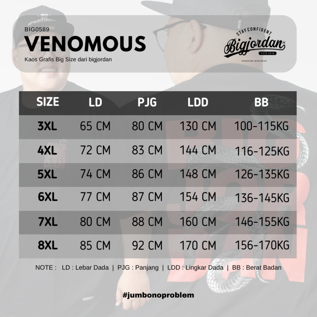 VENOMOUS - KAOS GRAFIS BIG SIZE 5