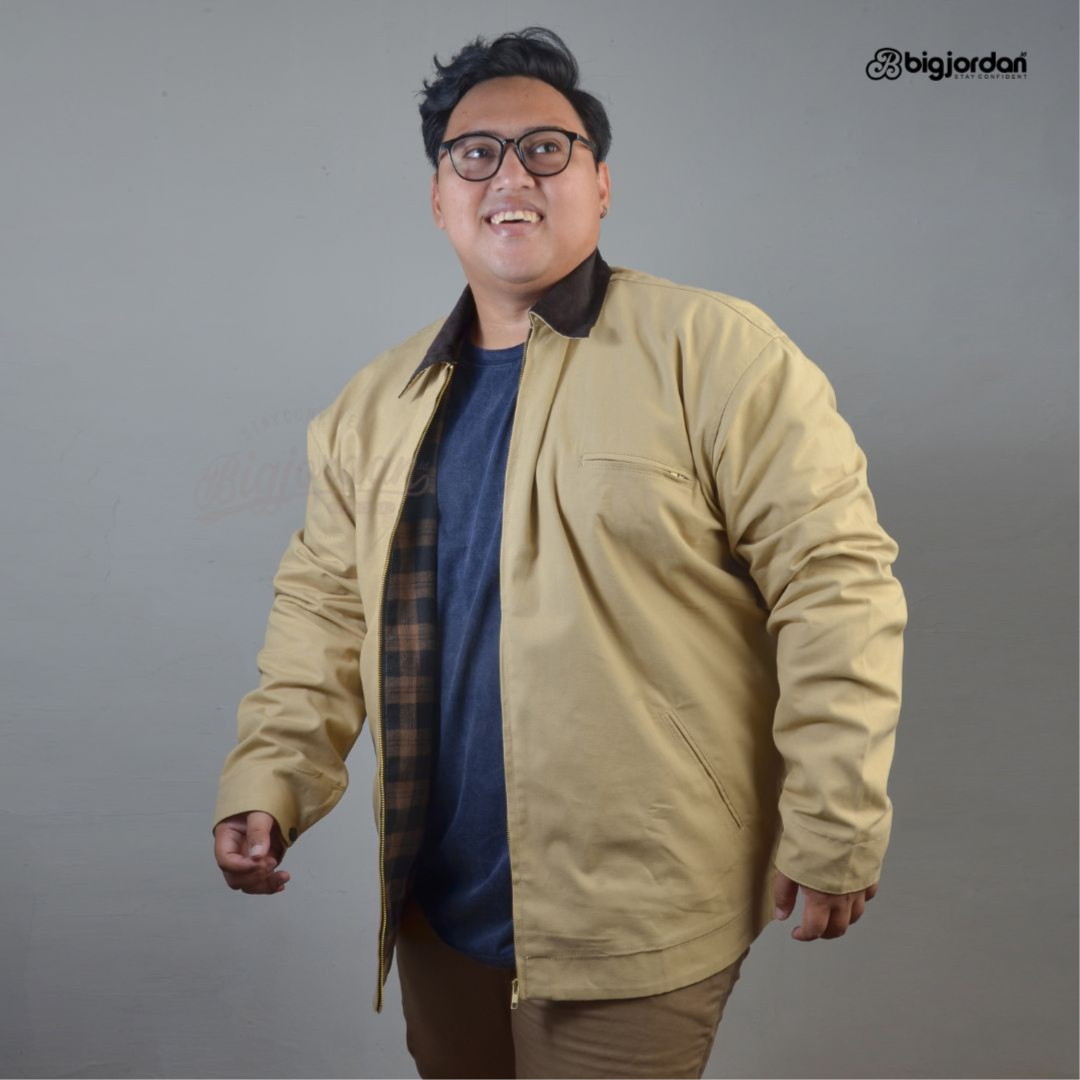WILSON - Cream Canvas Work Jacket 2