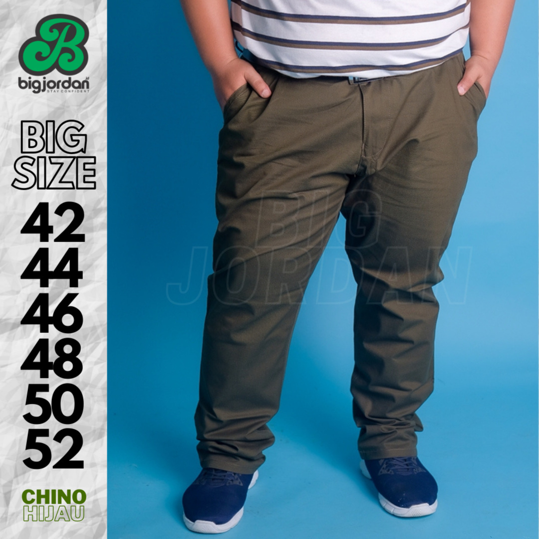 CELANA CHINO HIJAU OLIVE 42 44