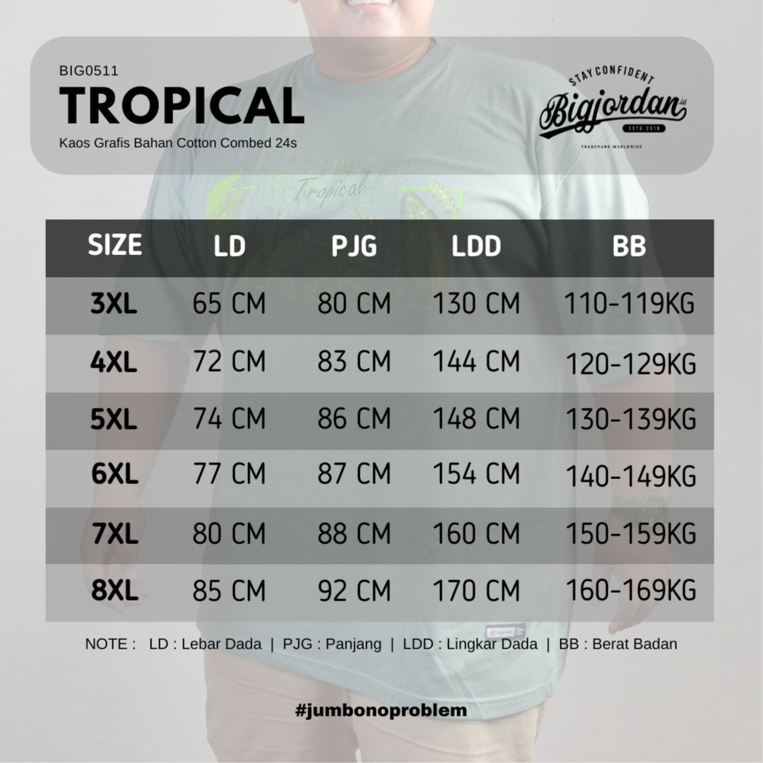 TROPICAL - KAOS GRAFIS BIG SIZE 6