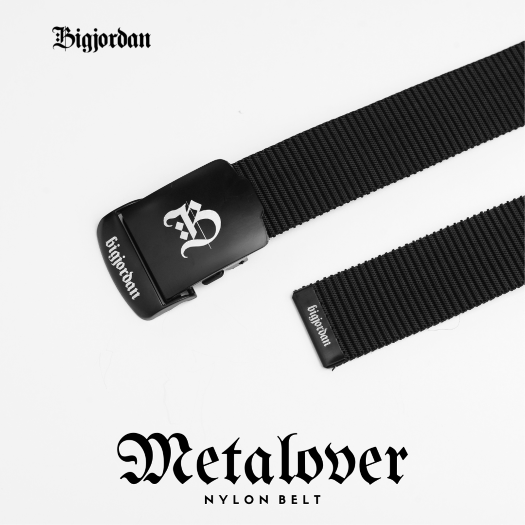 METALOVER - 200cm - IKAT PINGGANG SABUK BELT NYLON BLACK