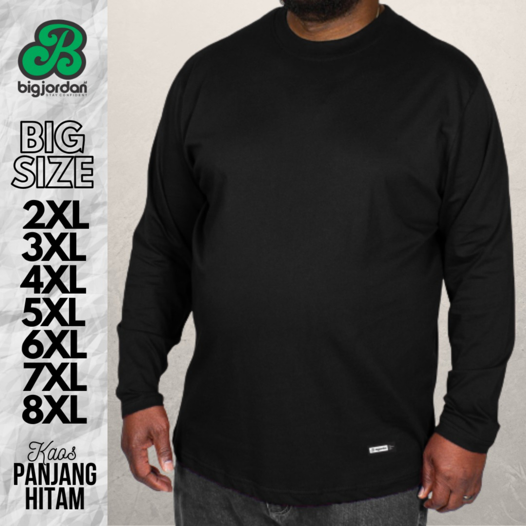 KAOS PANJANG O-NECK HITAM