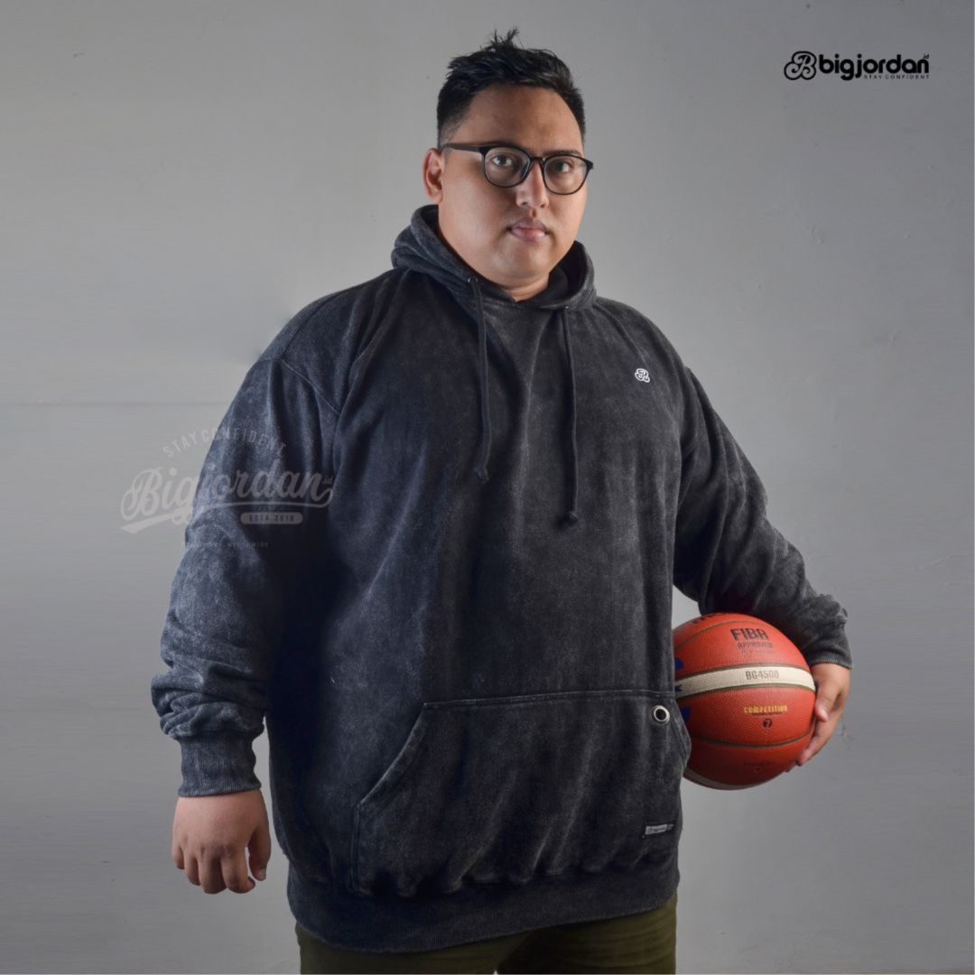 MYSTERIO - PULLOVER HOODIE WASHED BLACK (M-L-XL-2XL)