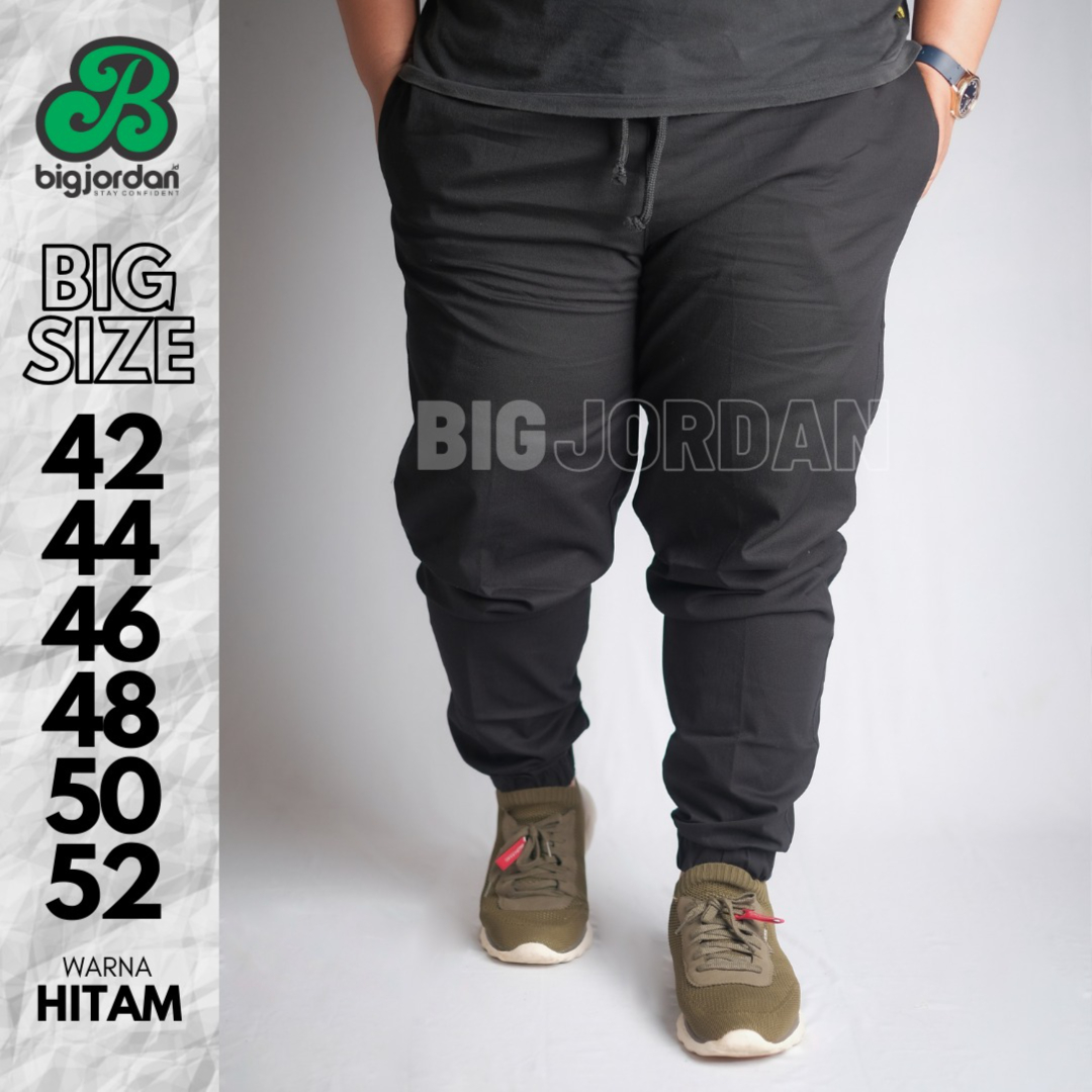 CELANA JOGGER TWILL - HITAM