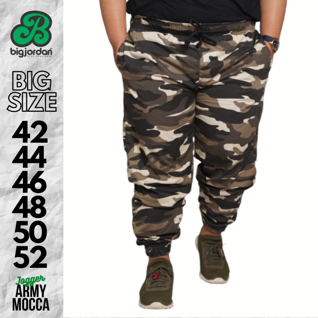 CELANA JOGGER ARMY 46 48 50 52 - MOCCA