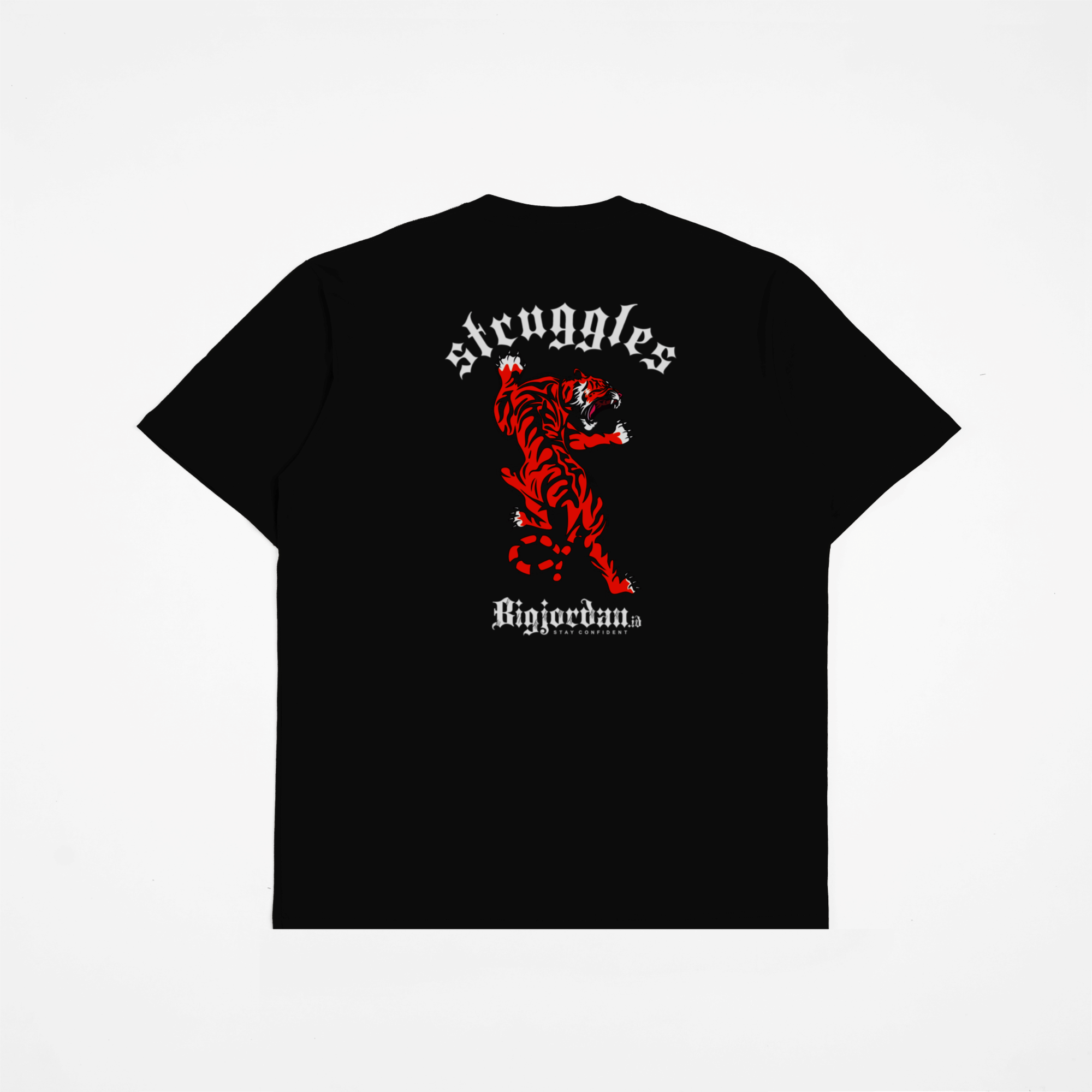 KAOS GRAFIS - STRUGGLES TIGER BLACK 2