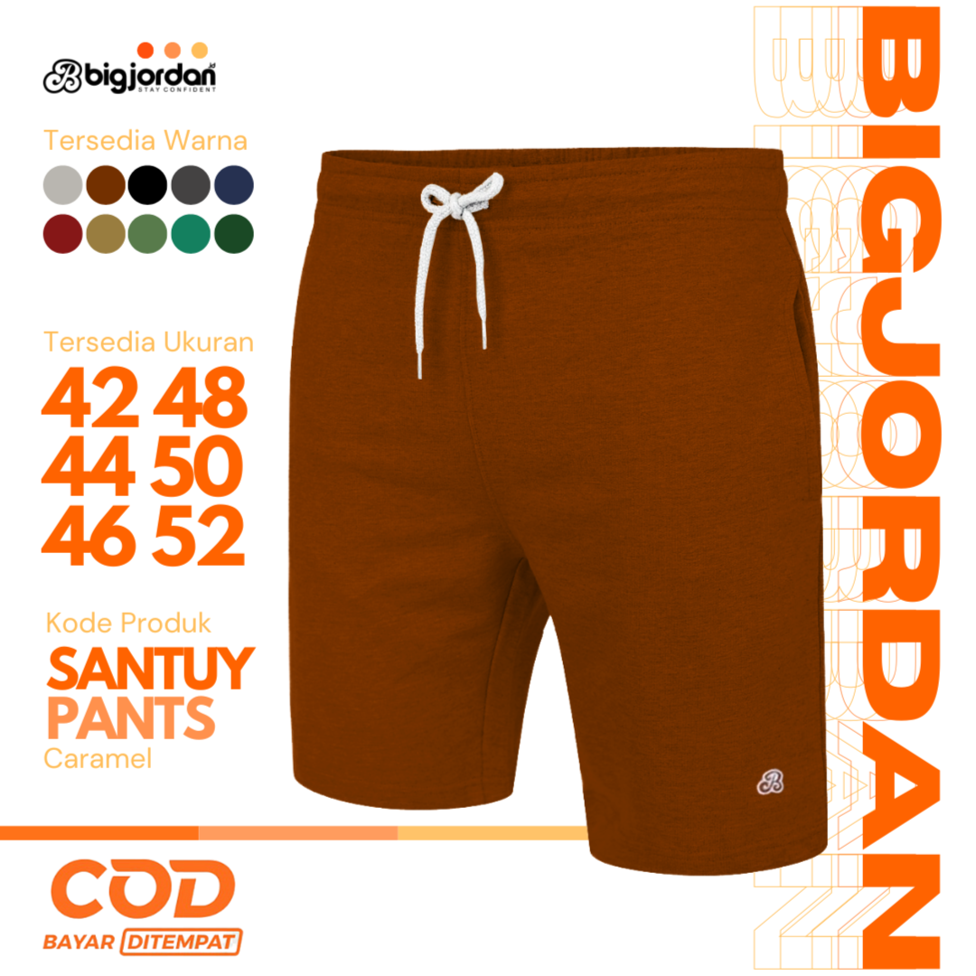 SANTUY CELANA KOLOR PENDEK - CARAMEL