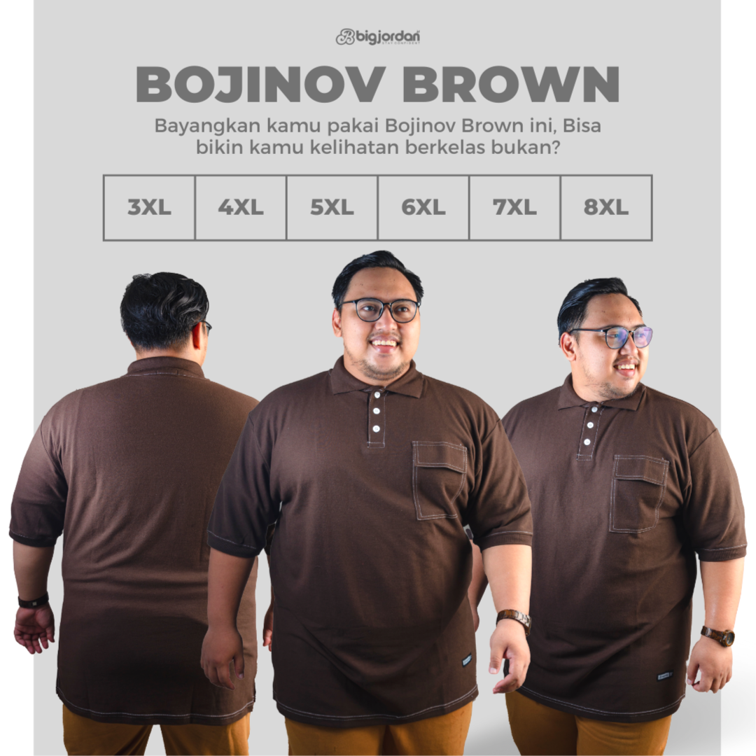 BOJINOV BROWN - POLO SHIRT