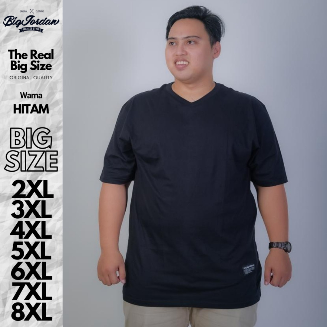 KAOS V-NECK HITAM