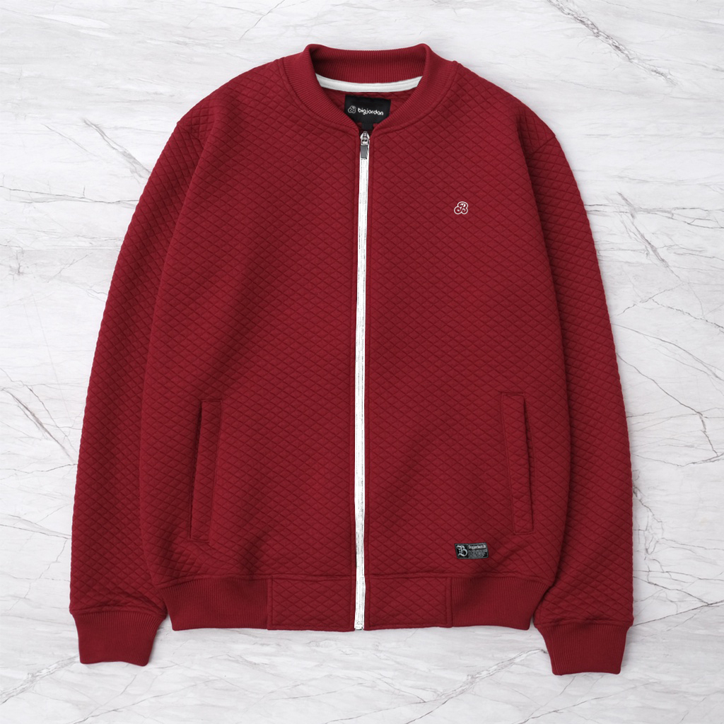 DIAMANTE JAKET BOMBER MAROON