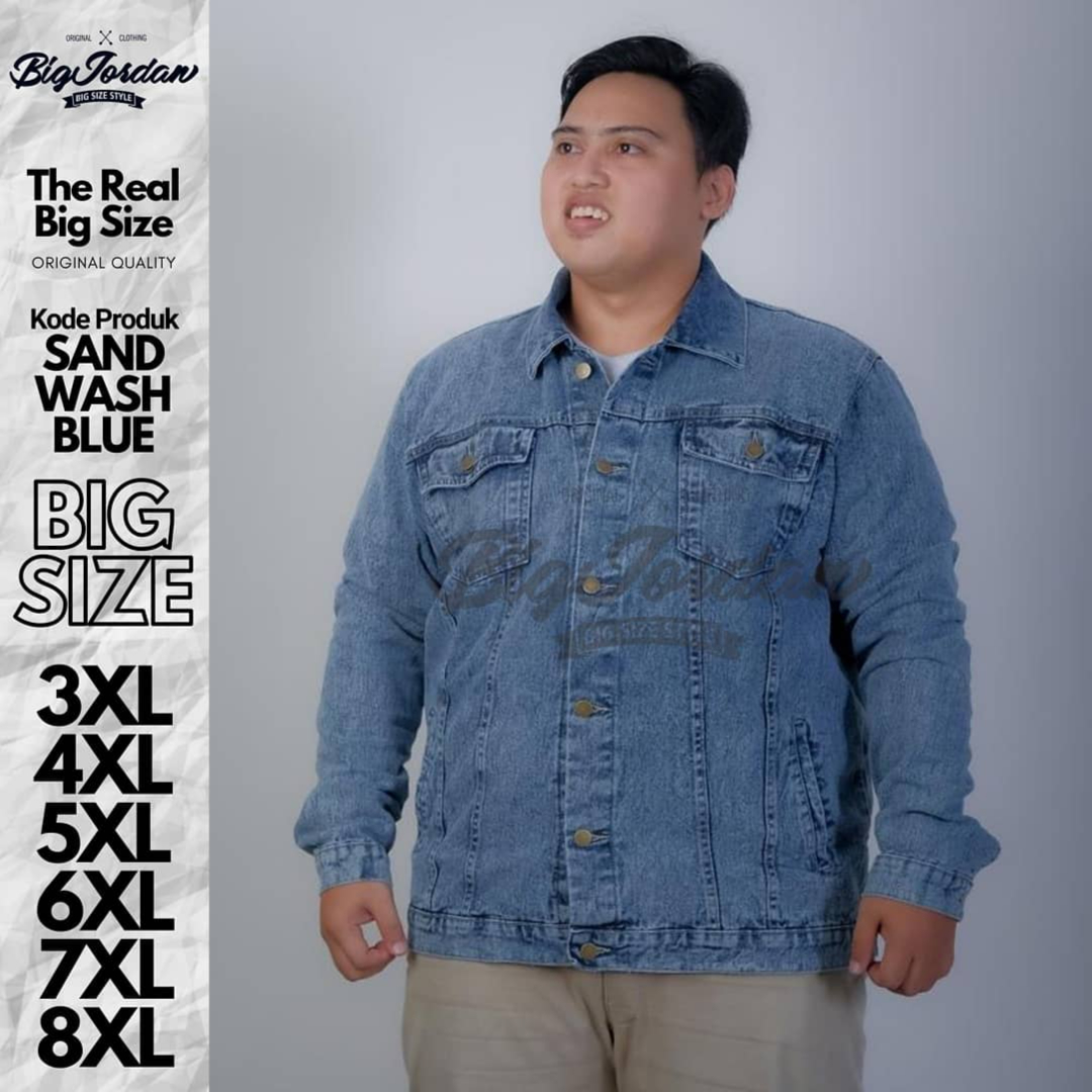 JAKET JEANS SANDWASH BLUE