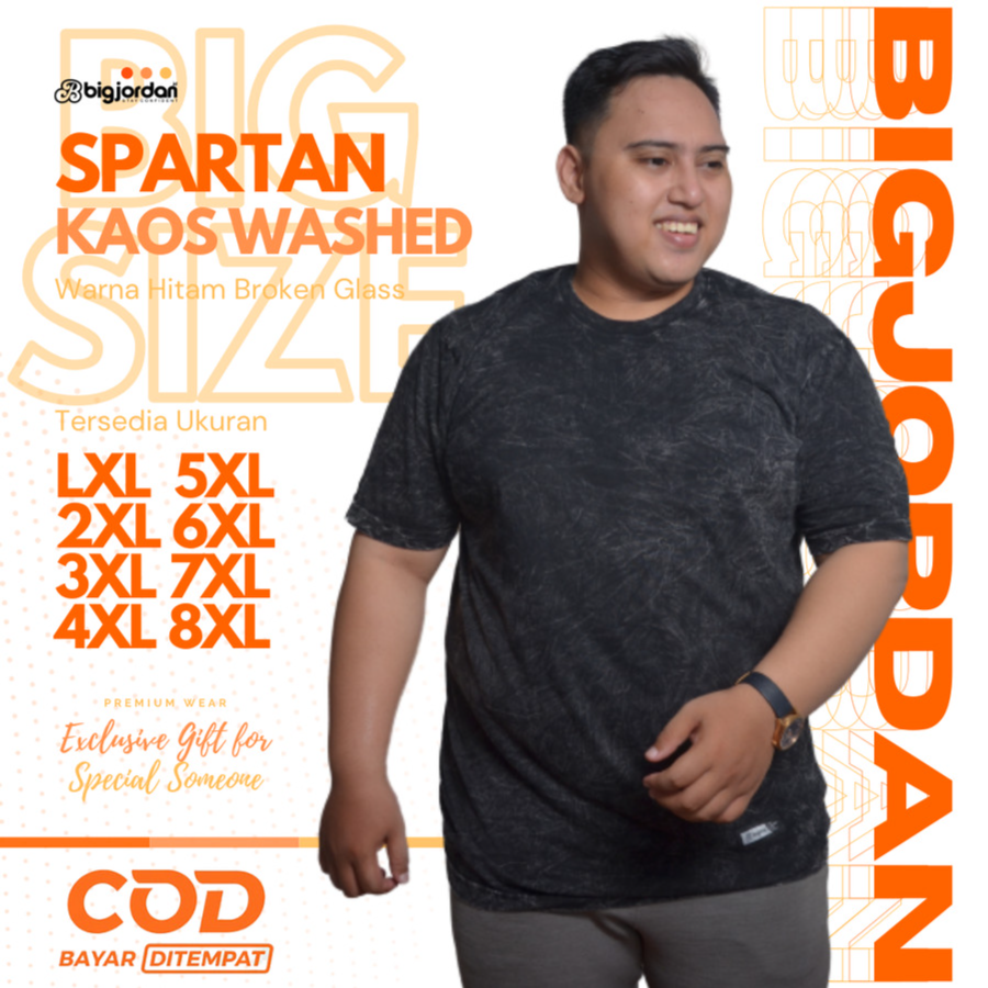 SPARTAN BLACK KAOS WASHED