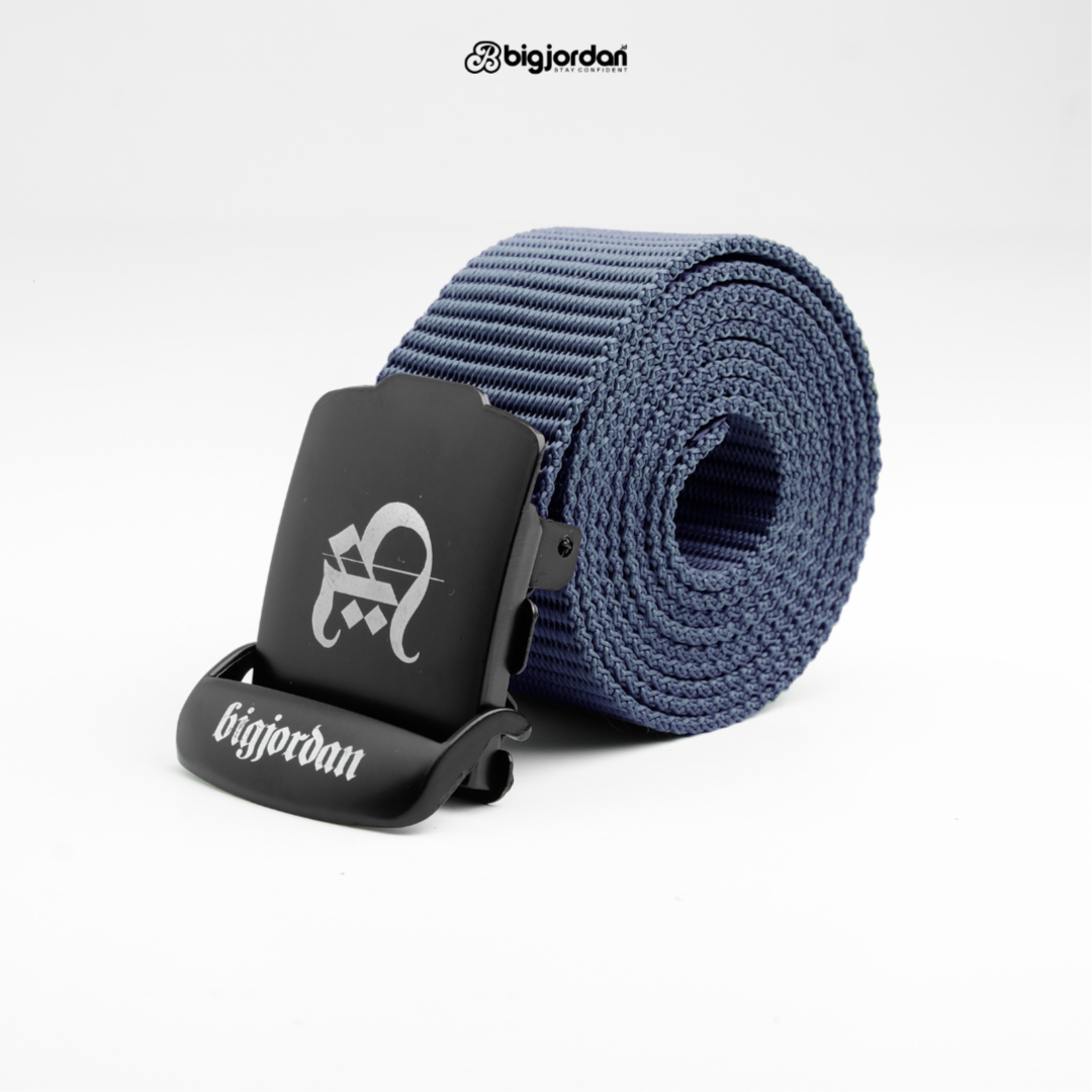 METALOVER - 150cm - IKAT PINGGANG SABUK BELT NYLON NAVY