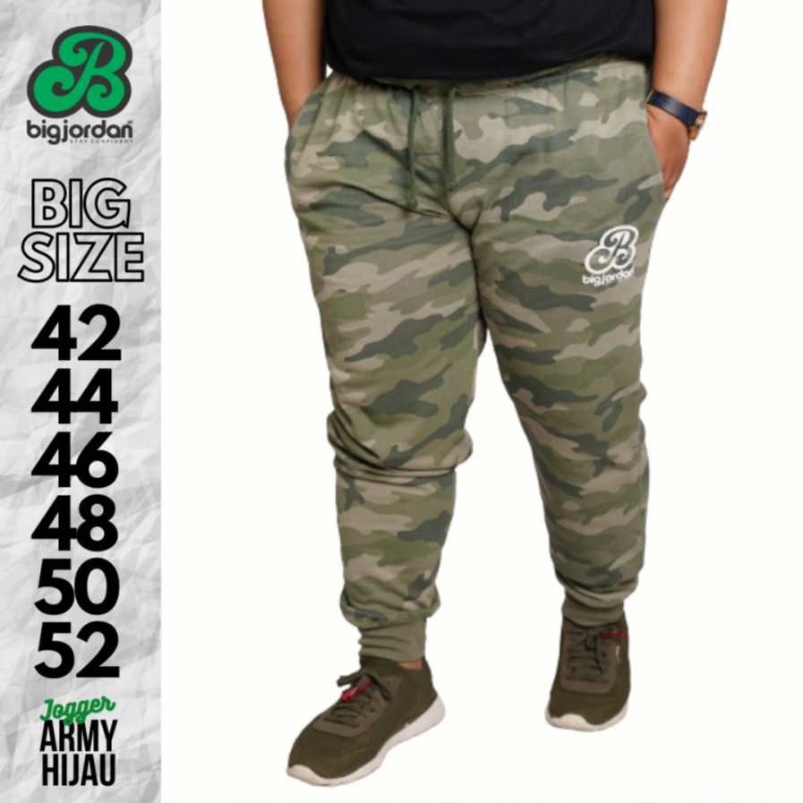 JOGGER TERRY ARMY HIJAU MUDA