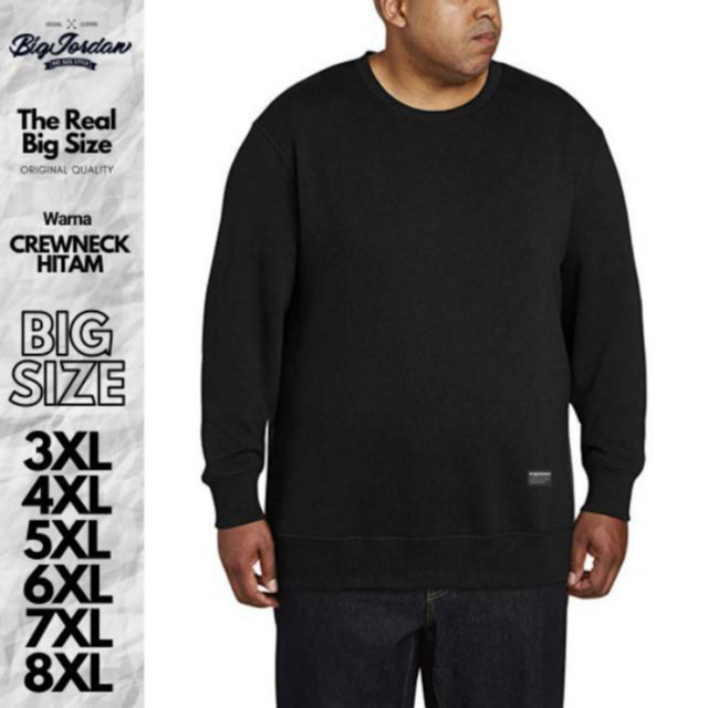 SWEATER CREWNECK HITAM