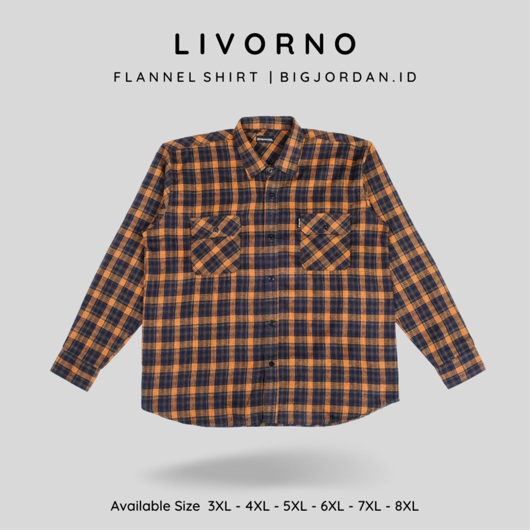 LIVORNO - KEMEJA FLANNEL LENGAN PANJANG