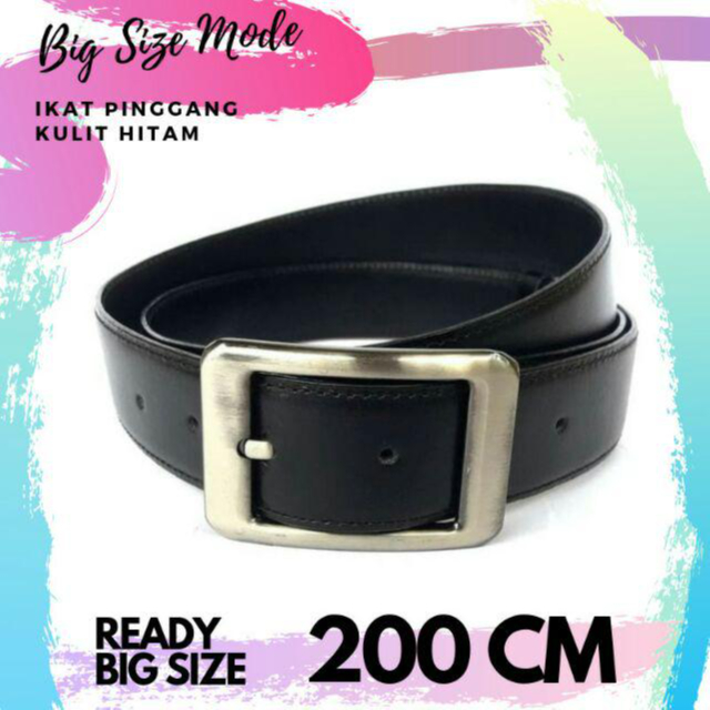 IKAT PINGGANG KULIT HITAM 200 CM