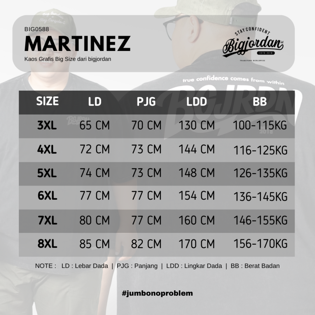MARTINEZ - KAOS GRAFIS WASHED BIG SIZE 5