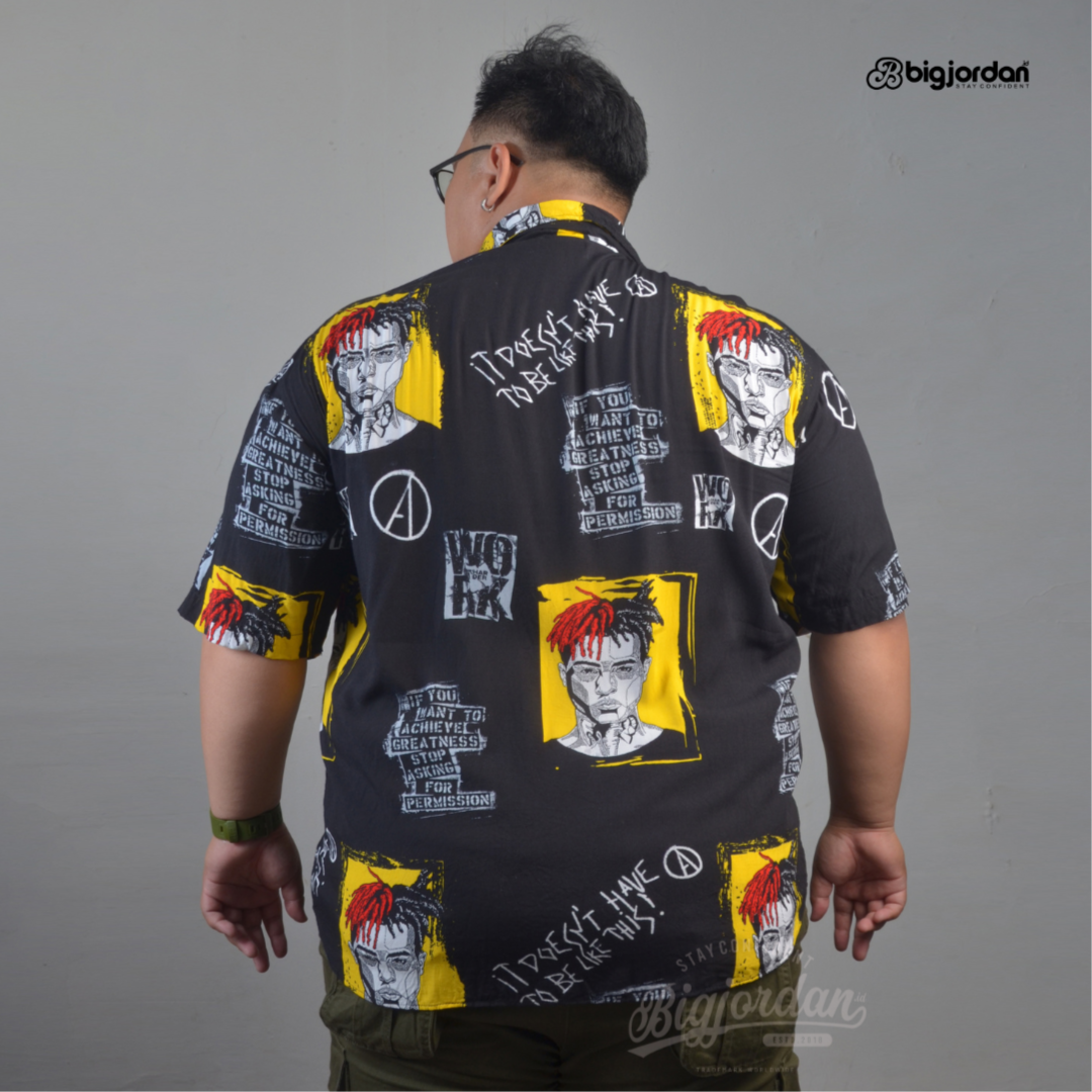 GIALLO - KEMEJA MOTF FULL PRINT 3