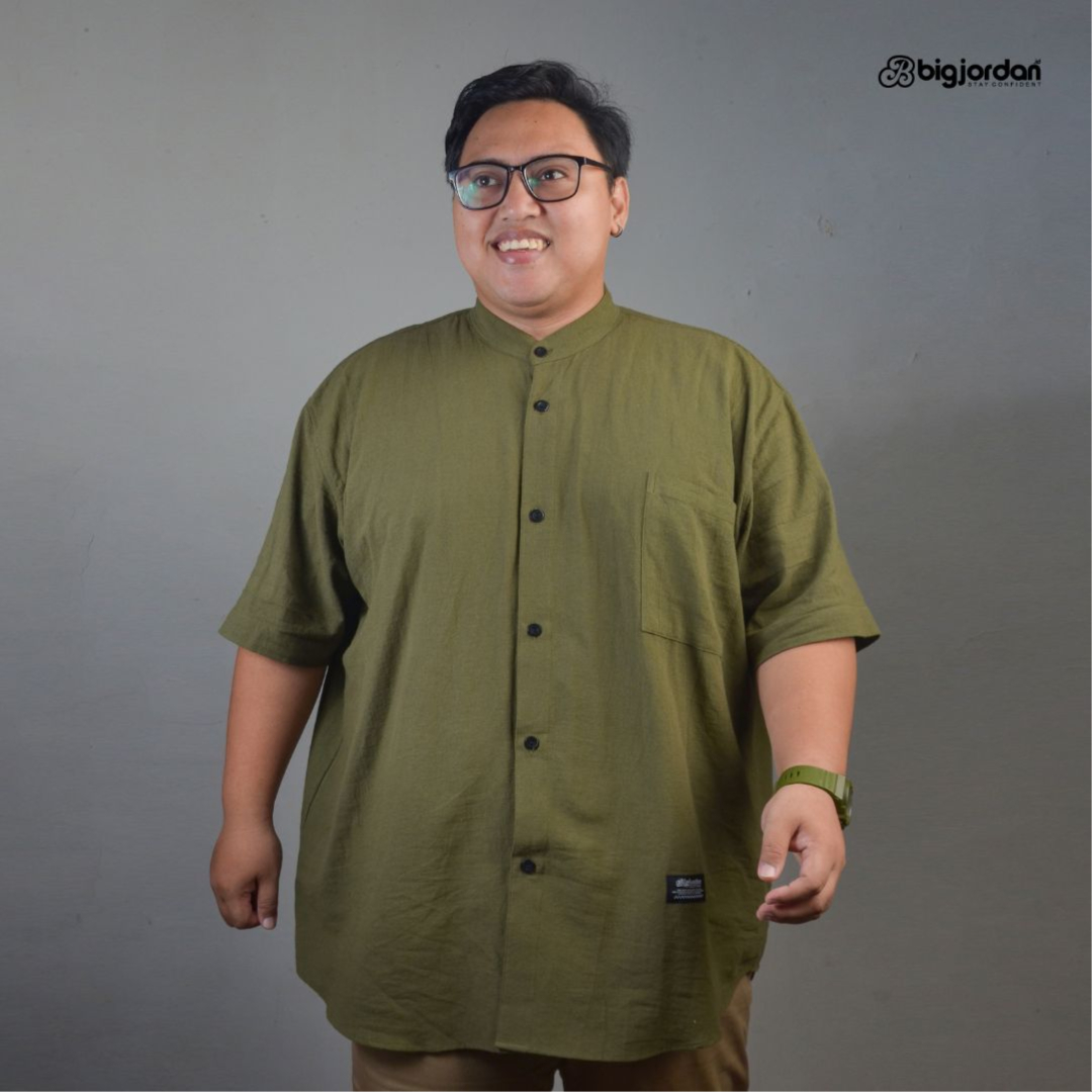 OMAR HIJAU - KEMEJA KOKO LINEN 2