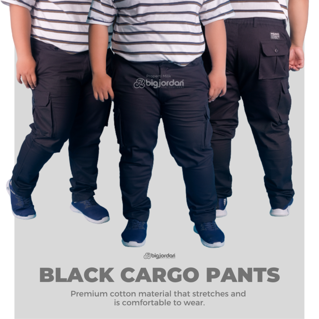 CELANA KARGO PANJANG HITAM