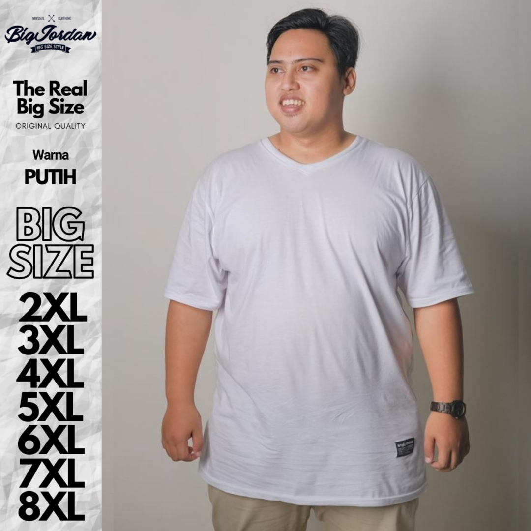 KAOS V-NECK PUTIH