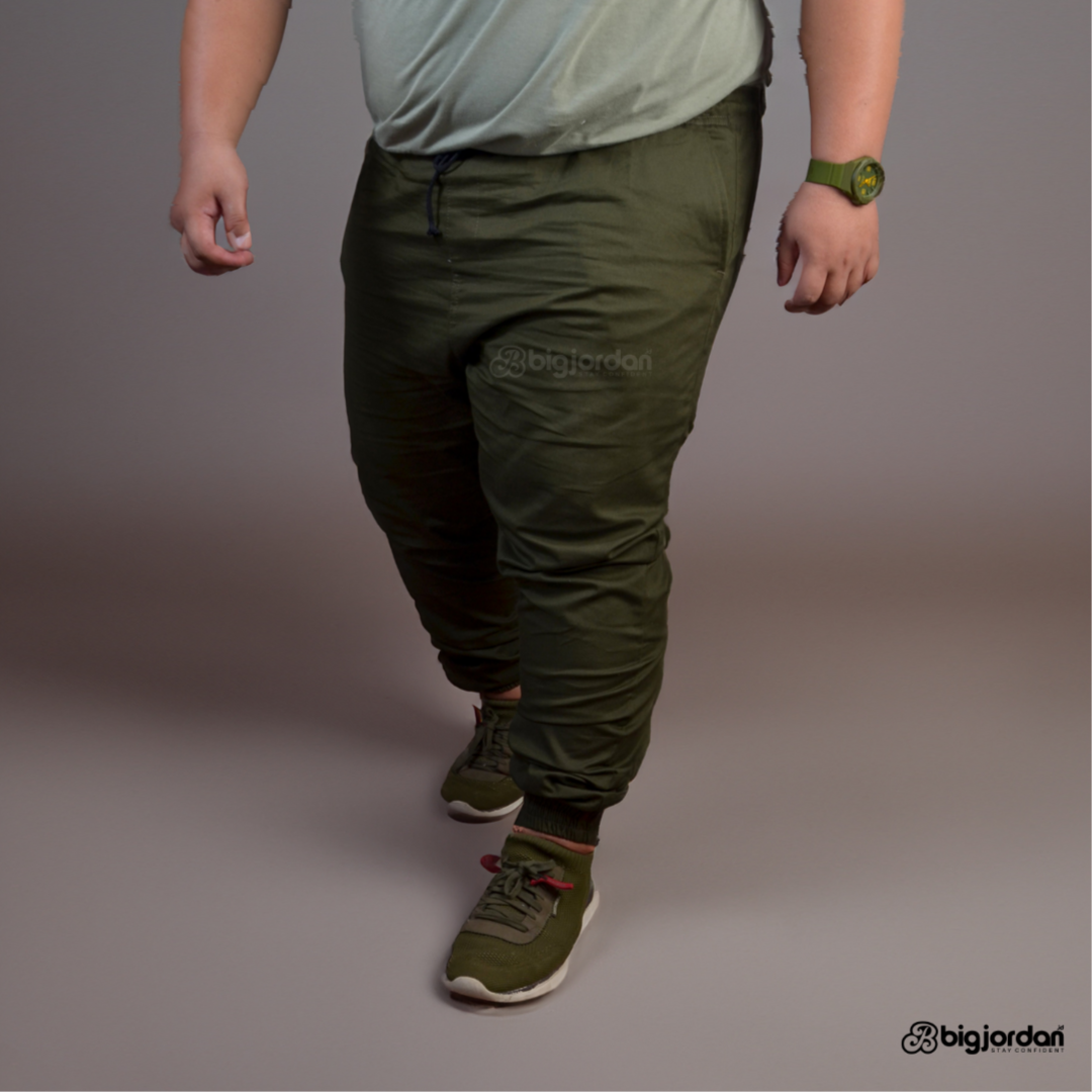 CELANA JOGGER TWILL - HIJAU OLIVE 2