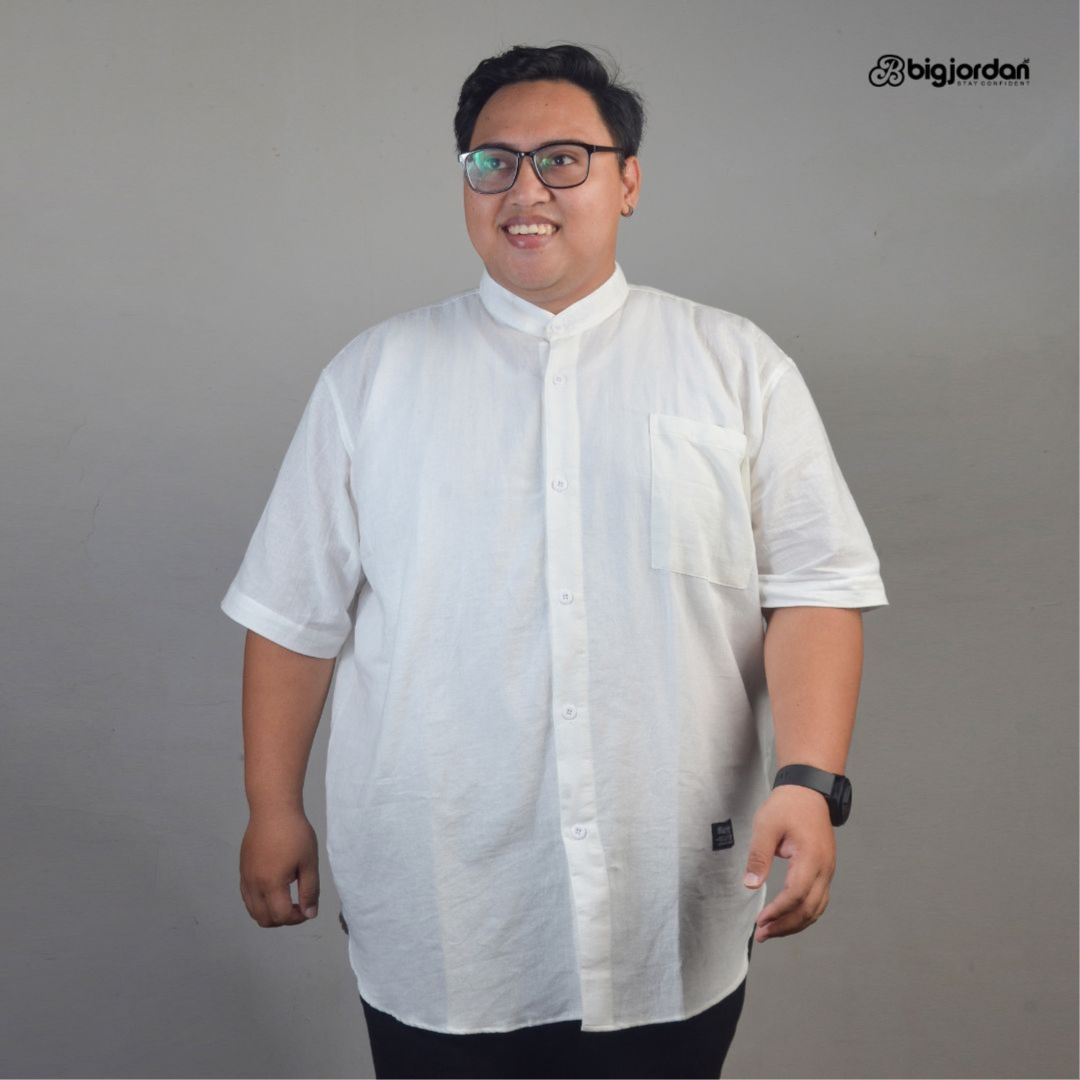 OMAR PUTIH - KEMEJA KOKO LINEN 2