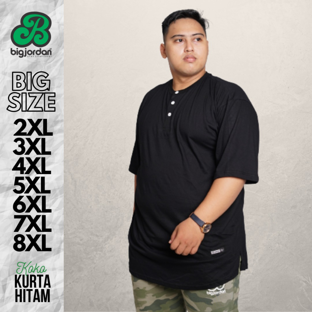 KAOS KOKO KURTA HITAM 2XL 3XL