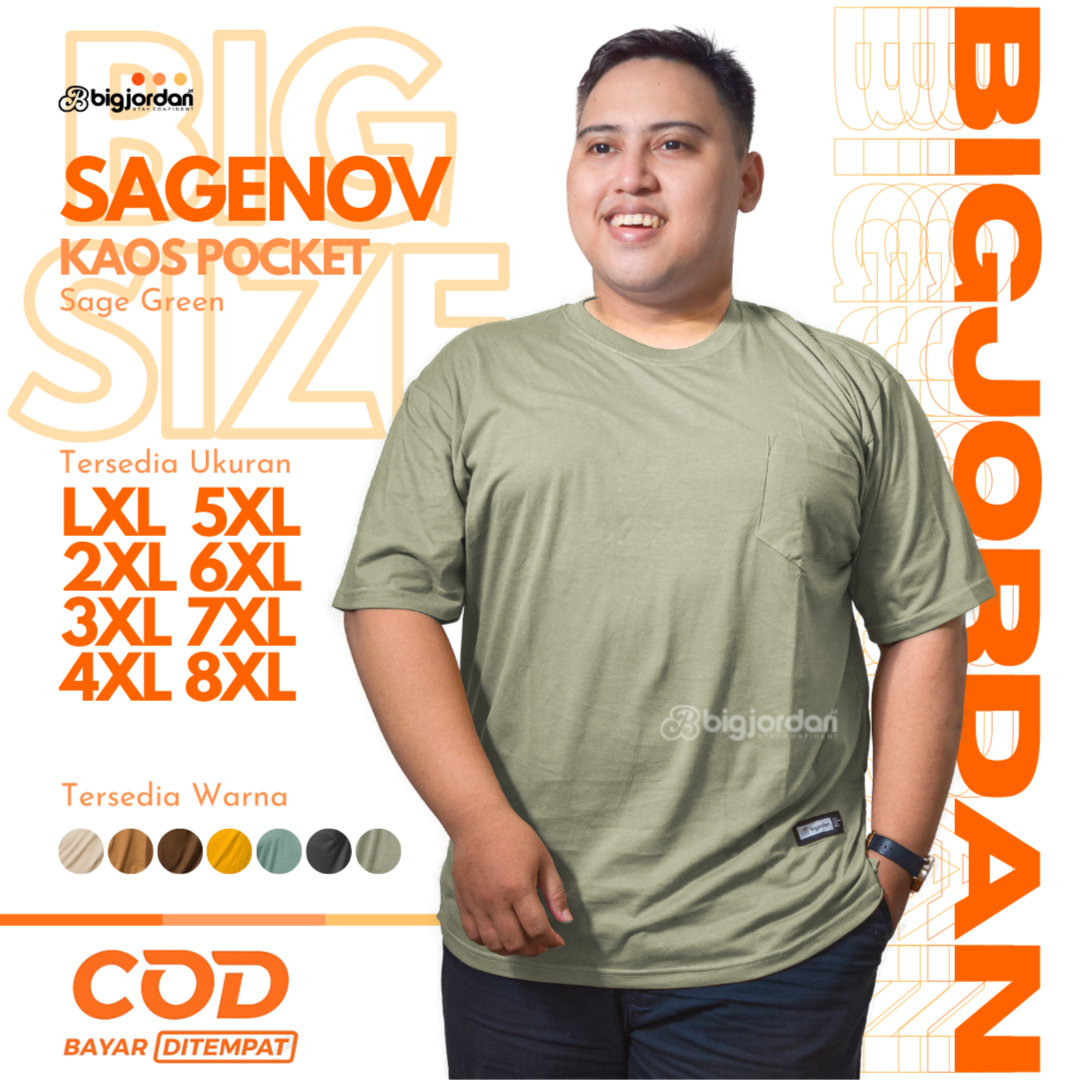 SAGENOV KAOS O-NECK POCKET - SAGE GREEN
