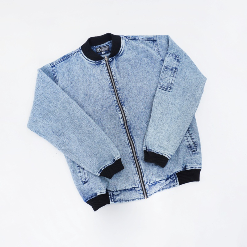 ULTRAS JAKET BOMBER JEANS SANDWASH BLUE