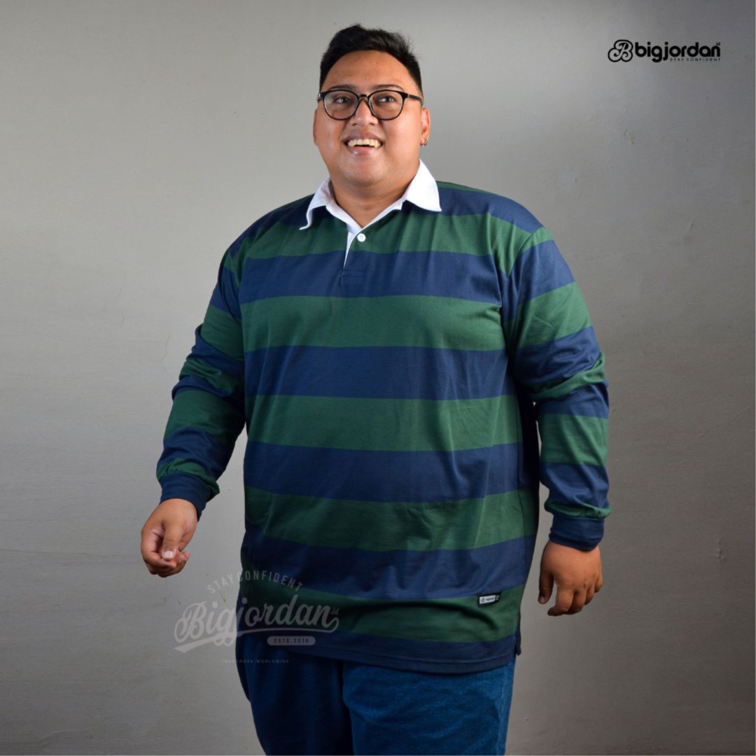 WESTON - RUGBY POLO SHIRT VINTAGE NAVY GREEN