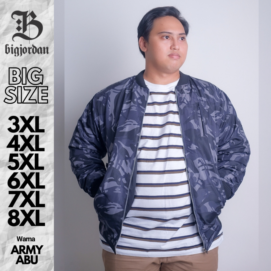 JAKET BOMBER ARMY ABU