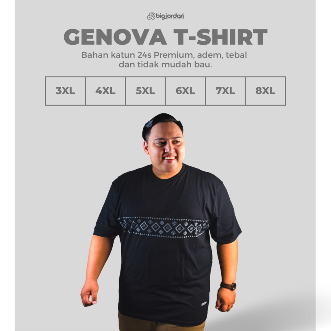 GENOVA - KAOS GRAFIS BIG SIZE 3XL 4XL 5XL 6XL 7XL 8XL