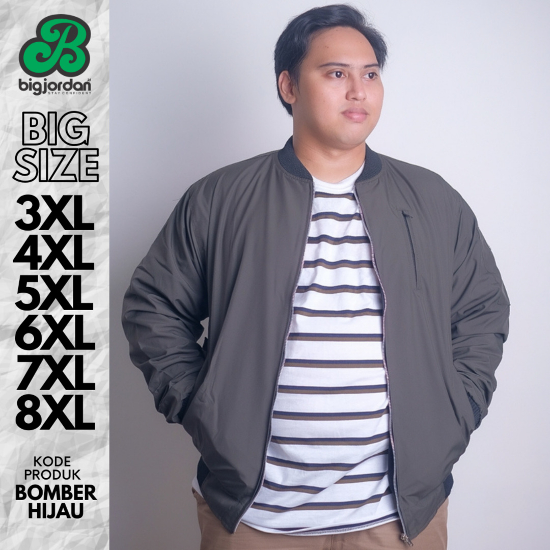 JAKET BOMBER HIJAU OLIVE