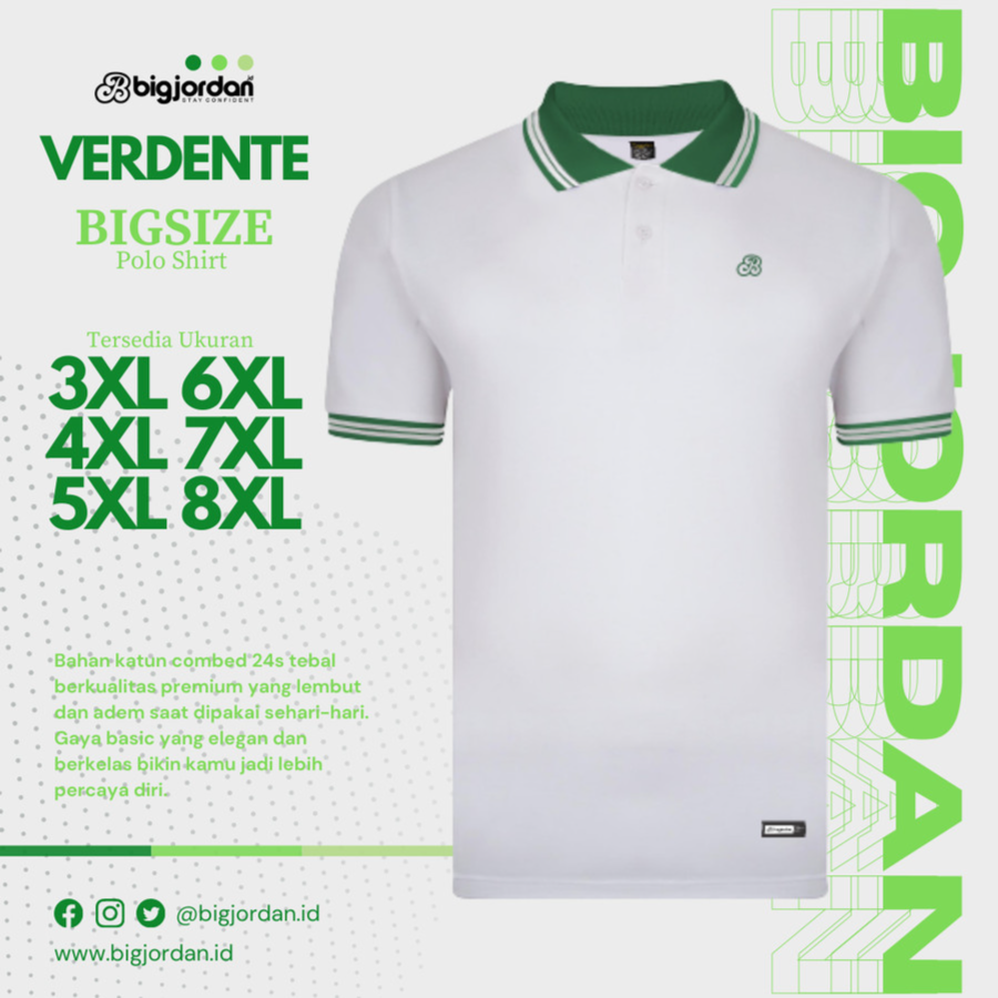 VERDENTE POLO SHIRT PUTIH HIJAU