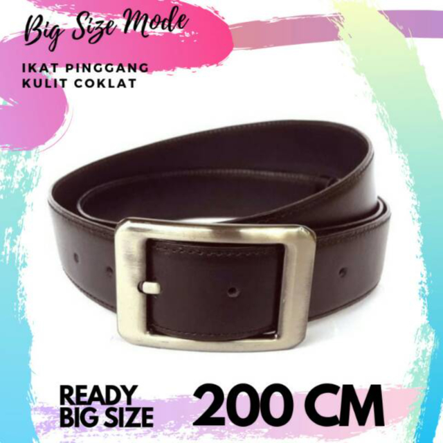 IKAT PINGGANG KULIT COKELAT 200 CM